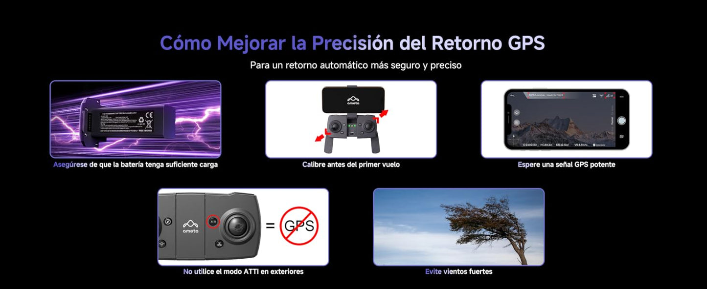 Dron con doble cámara 4K + Maletín Gratis